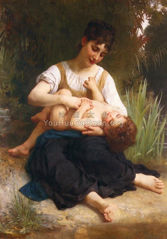 逗小孩 - 威廉·阿道夫·布格罗